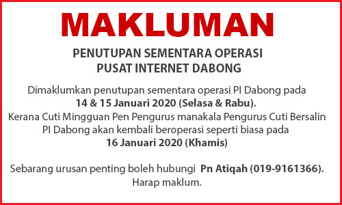 NOTIS PENUTUPAN PI 14150120