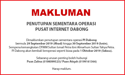 NOTIS PENUTUPAN PI 29 30 sept