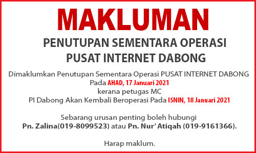 NOTIS PENUTUPAN PI am MC