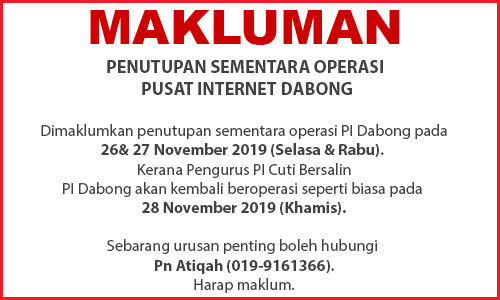 NOTIS PENUTUPAN PI cuti bersalin